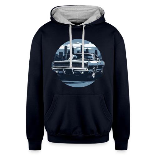 Charger 440 Six Pack - Unisex Contrast Hoodie