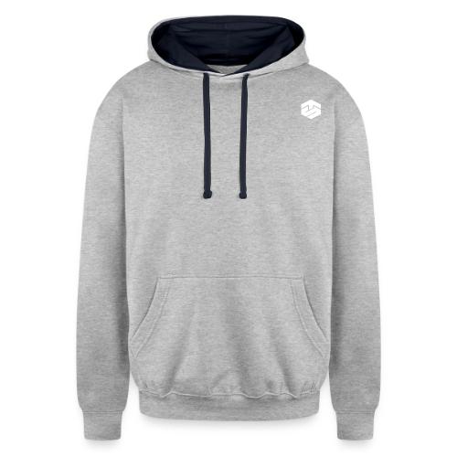 White Logo Collection - Unisex Contrast Hoodie