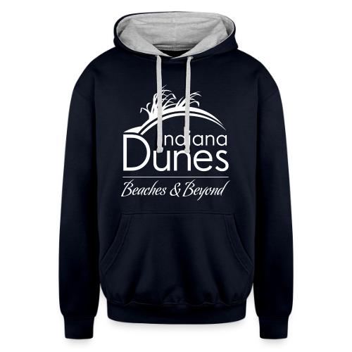 Indiana Dunes Beaches and Beyond - Unisex Contrast Hoodie
