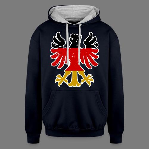 German Eagle - Football Soccer Champions - Unisex Contrast Hoodie