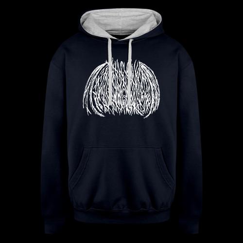 Nyan Black Metal logo - Unisex Contrast Hoodie