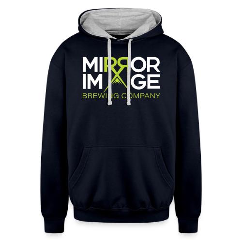 MIBCO Green_White - Unisex Contrast Hoodie