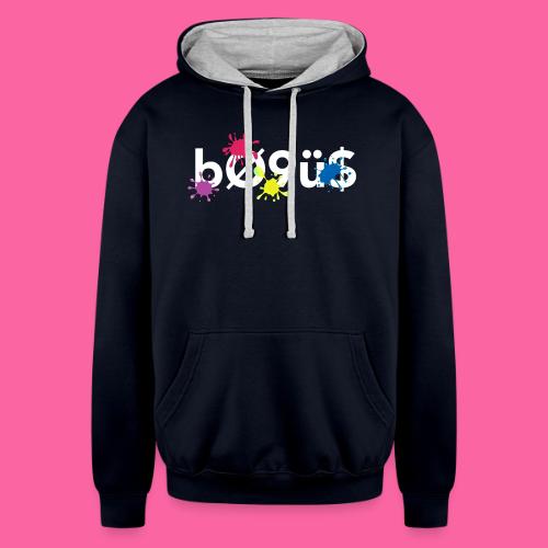 Bogus Splodge - Unisex Contrast Hoodie