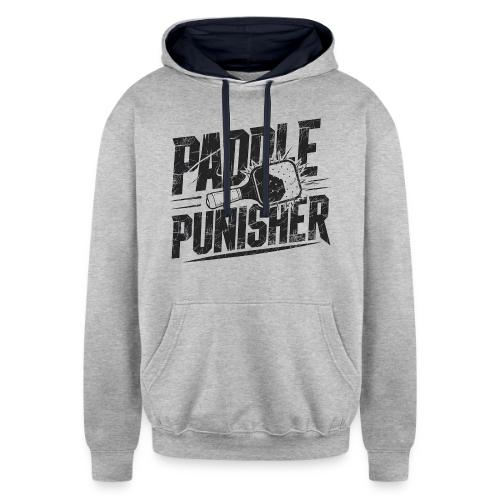 Funny Pickleball: Paddle Punisher Incoming - Unisex Contrast Hoodie