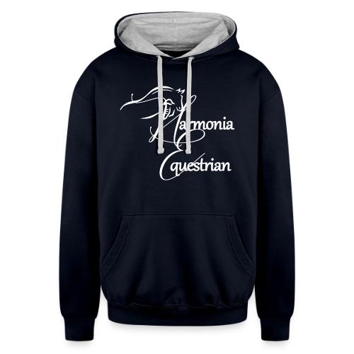 Harmonia All White - Unisex Contrast Hoodie