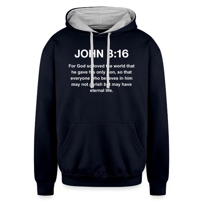John 3:16 Christian Apparel – White