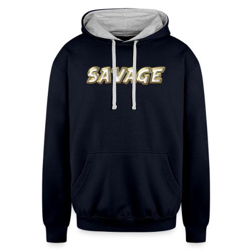 Savage Bling - Unisex Contrast Hoodie