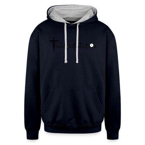 Transubstantiation Black Letters - Unisex Contrast Hoodie