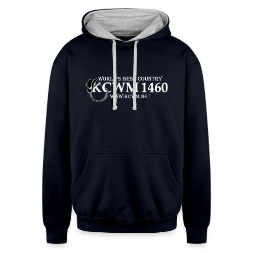 KCWM Logo Inverted - Unisex Contrast Hoodie