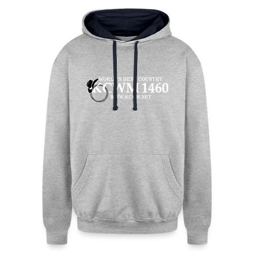 KCWM Logo Inverted - Unisex Contrast Hoodie