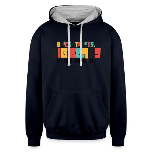 Brick Streets, Big Beats - Light - Unisex Contrast Hoodie