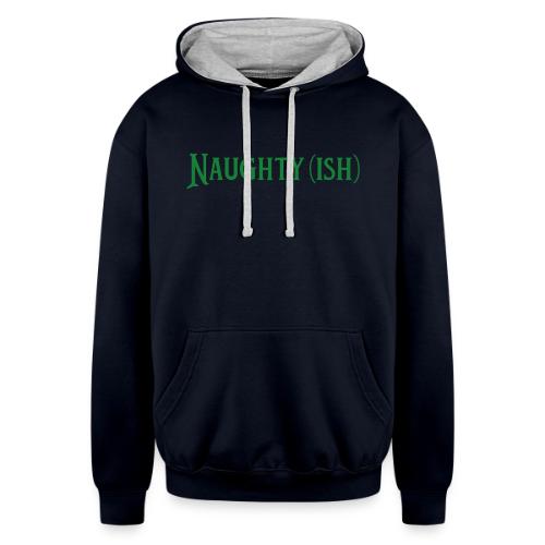 Naughtyish Green - Unisex Contrast Hoodie