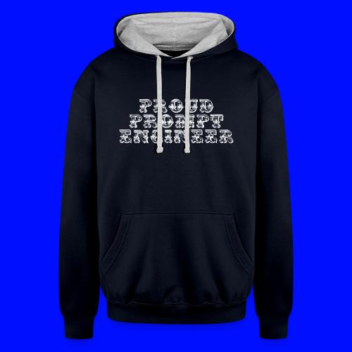 proud prompt engineer - Unisex Contrast Hoodie