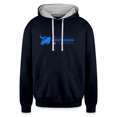 The Gentleman of Crypto - Unisex Contrast Hoodie