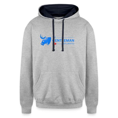 The Gentleman of Crypto - Unisex Contrast Hoodie