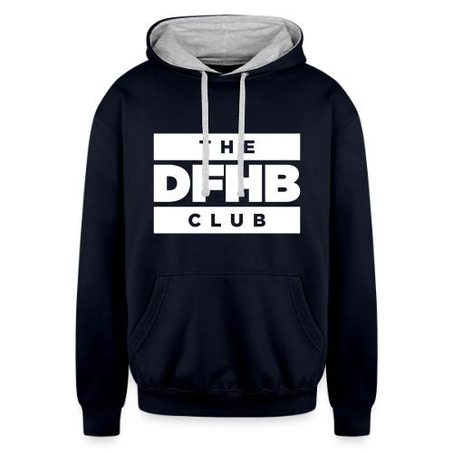DFHB Club with DFHP Approved badge - Unisex Contrast Hoodie