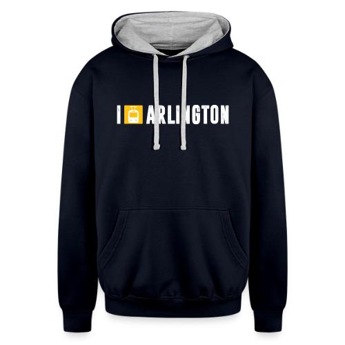 I Streetcar Arlington - Unisex Contrast Hoodie