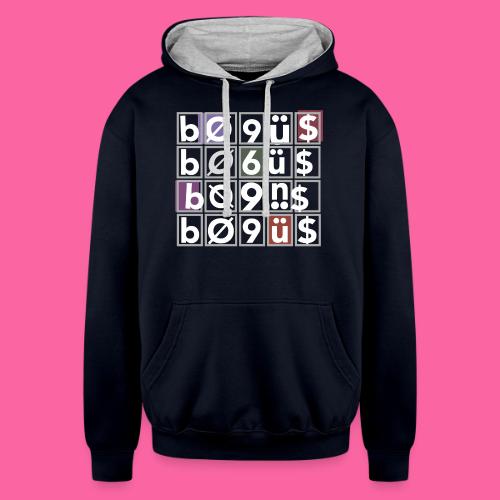 Wonky Bogus 2 - Unisex Contrast Hoodie