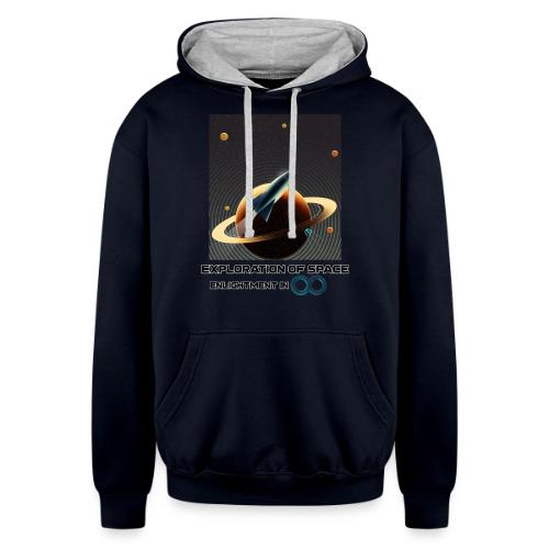 Exploration Of Space - Unisex Contrast Hoodie