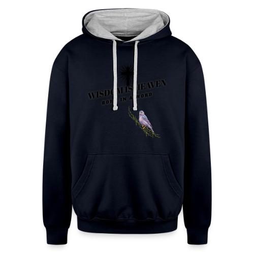 Wisdom Is Heaven - Unisex Contrast Hoodie
