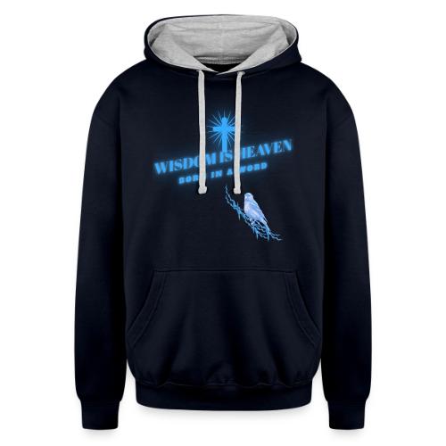 Wisdom Is Heaven - Unisex Contrast Hoodie