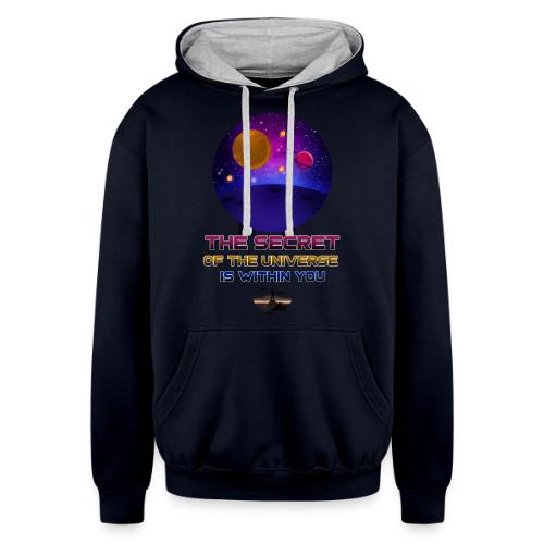 The Secret Of The Universe - Unisex Contrast Hoodie