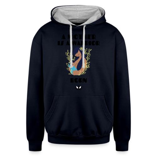 Warrior Mother - Unisex Contrast Hoodie