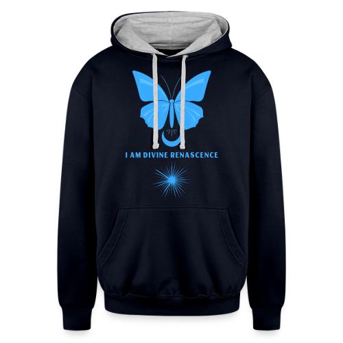 I Am Divine Renascence - Unisex Contrast Hoodie