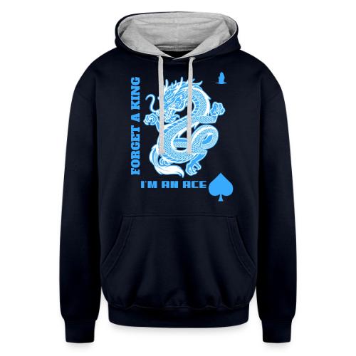 Forget A King I'm An Ace - Unisex Contrast Hoodie