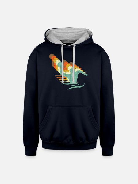 Water Polo Water Polo - Unisex Contrast Hoodie - navy/heather gray