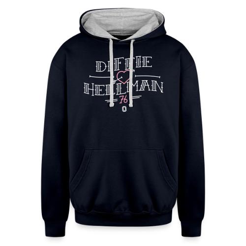 Diffie Loves Hellman - Unisex Contrast Hoodie