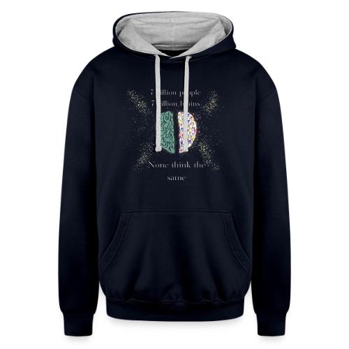 People brains - Unisex Contrast Hoodie