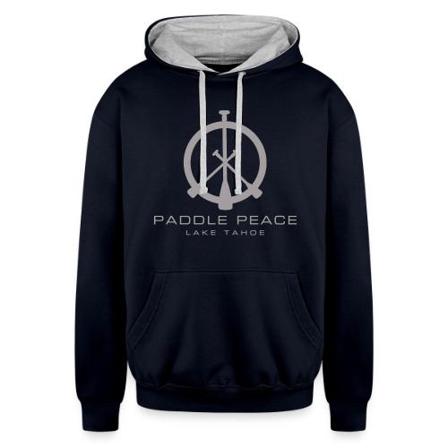 Tahoetopia Paddle Peace - Unisex Contrast Hoodie