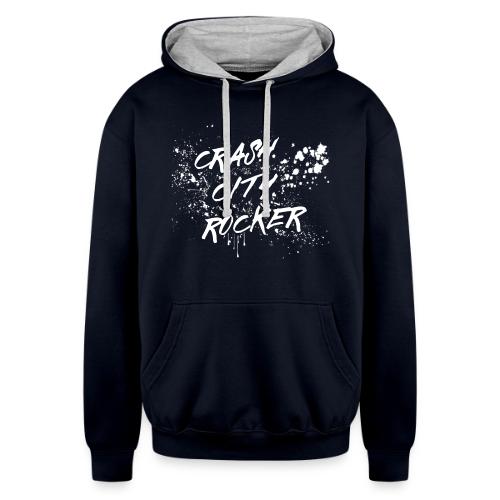 CRASH CITY ROCKER SPLATTER - Unisex Contrast Hoodie