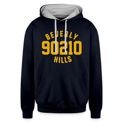 Beverly Hills 90210- Original Retro Shirt - Unisex Contrast Hoodie