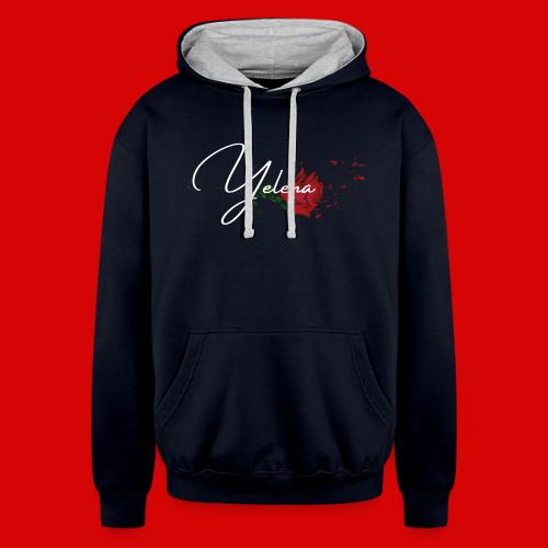 Yelena Logo 2 - Unisex Contrast Hoodie
