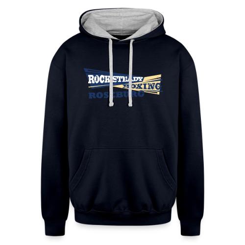 Rock Steady Boxing of Roseburg Full Color - Unisex Contrast Hoodie