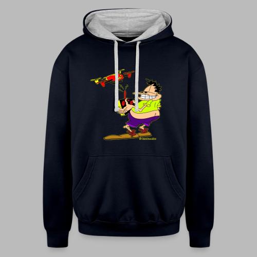 GrisDismation Ongher Droning Out Tshirt - Unisex Contrast Hoodie