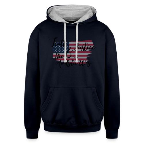 Truth, Justice & the Analytic Way - Unisex Contrast Hoodie