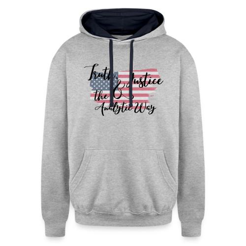 Truth, Justice & the Analytic Way - Unisex Contrast Hoodie