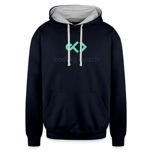 high resolution dark - Unisex Contrast Hoodie