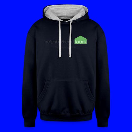 Neighborhood Loans White Items - Unisex Contrast Hoodie