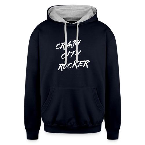 CRASH CITY ROCKER - Unisex Contrast Hoodie