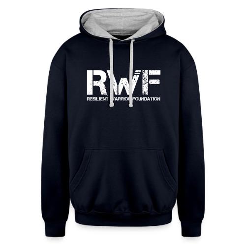 RWF White - Unisex Contrast Hoodie