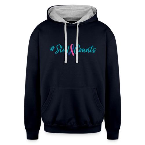 Your Baby #StillCounts (Customizable!) - Unisex Contrast Hoodie