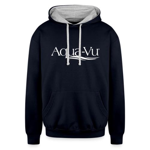 Aqua-Vu White/White - Unisex Contrast Hoodie