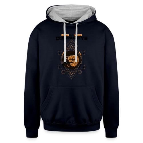 Eagle Cosmic Eye - Unisex Contrast Hoodie