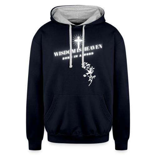 Wisdom Is Heaven - Unisex Contrast Hoodie