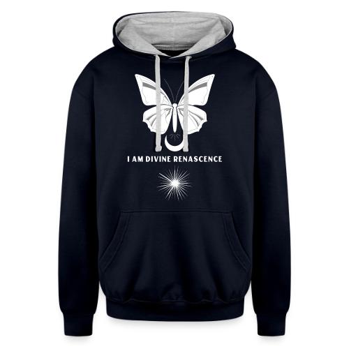 I Am Divine Renascence - Unisex Contrast Hoodie
