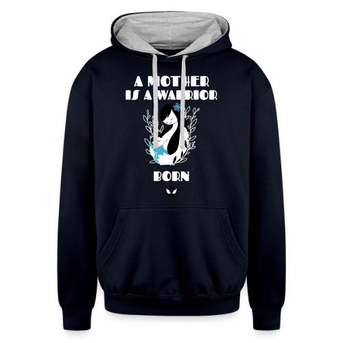 Warrior Mother - Unisex Contrast Hoodie
